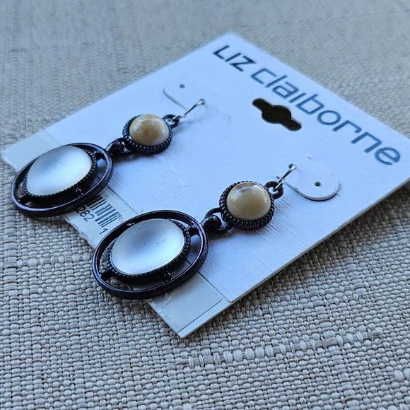 Liz Claiborne Women Earrings Faux Stone Fashion Ear Jewelry Drop Down Earrings - Picture 1 of 10